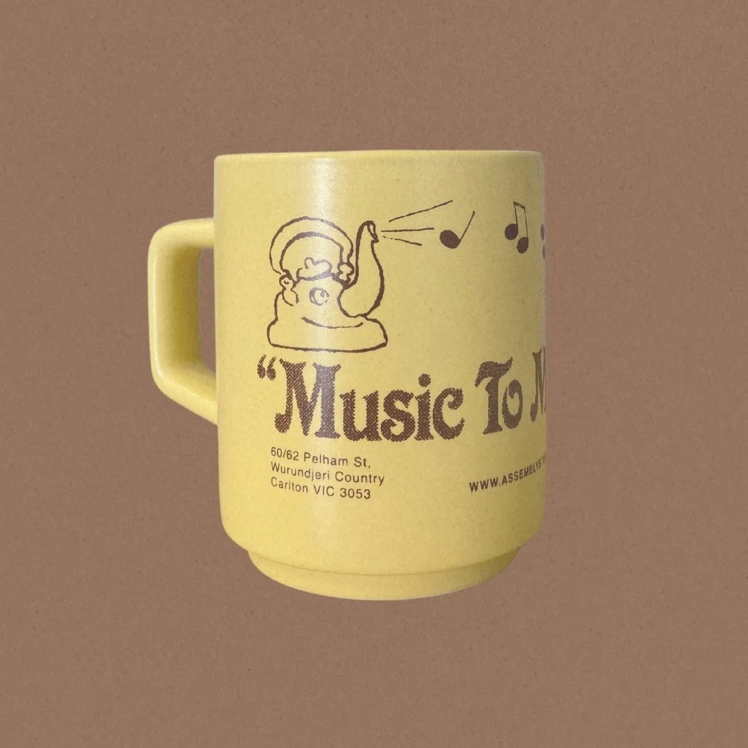 Stripy ceramic mug made in Japan — Assembly Store